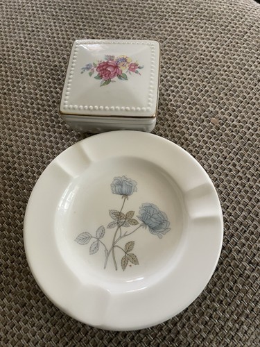Wedgewood ice rose ashtray - ice,