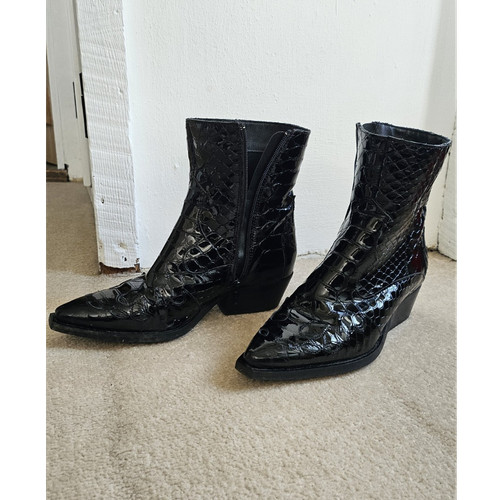 Kurt geiger black patent - patent, croc