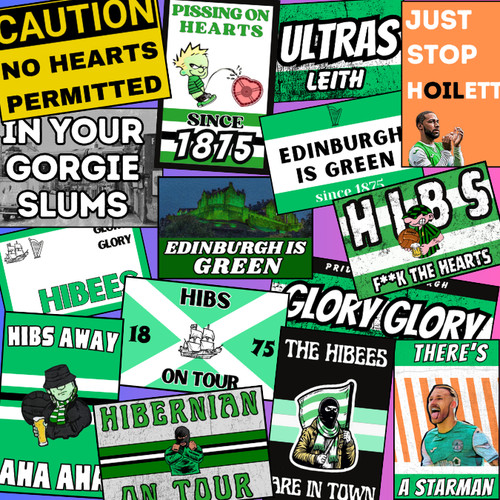 Hibs football stickers - football,