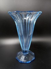 Vintage Blue Glass Vase