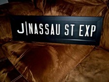 FRAMED NYC SUBWAY ROLL SIGN NY