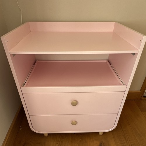 Ikea pink wooden baby changing - wooden,