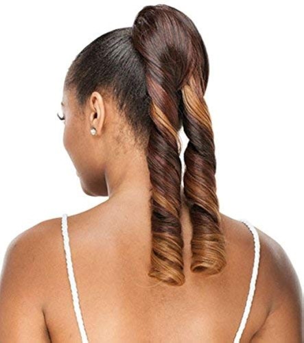 Drawstring ponytail synthetic - drawstring,