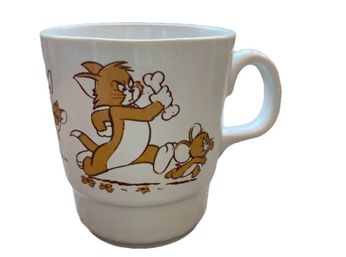 Tom jerry milk glass - tom, &