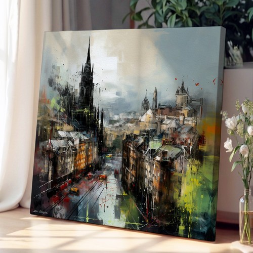 City edinburgh gestural art - of,