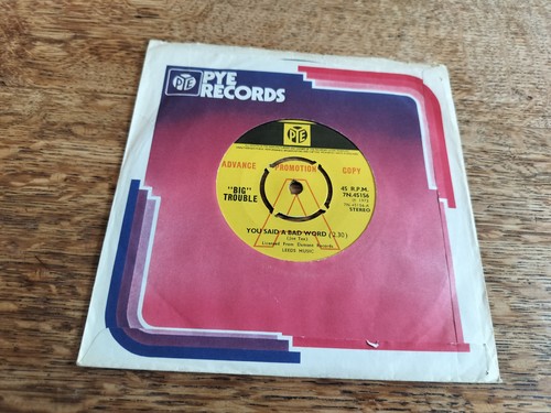 Big trouble you said - trouble, a