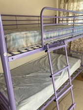 Bunk Beds with Mattresses Purple Good Condition!! (Collection from Bristol) 