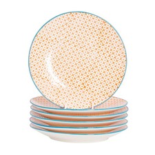 Hand-Printed Side Plates -