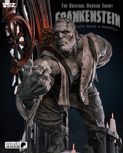 Frankenstein 14k resin - frankenstein, 3d
