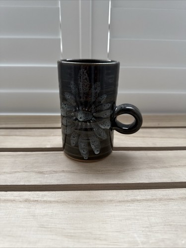 Lotus pottery mug dark green - mug,