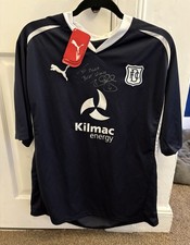 Dundee Fc 2010/11 Large Home Strip. Deefiant Season. Signed By Rab Douglas