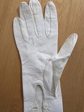 Rare Penberthy of Oxford Pair of Vintage Ivory Kid Leather Long Opera Gloves 