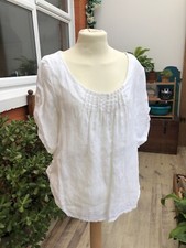 White Linen smock Shirt