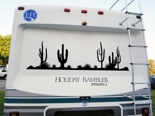 Desert cactus scene vinyl - desert,