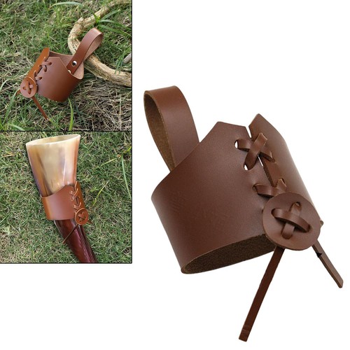 Drinking cup holder leather - drinking,
