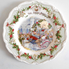 Royal Doulton Brambly Hedge Plate "The Snow Ball" -8"