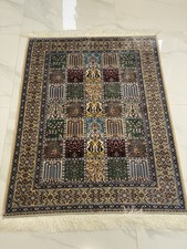 New Silk Rug Multi Checked