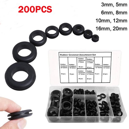 200pcs rubber grommets - 200pcs,