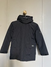 M&S Black Coat Winter School Warm With Hood