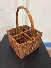 Vintage Bottle Wicker Basket