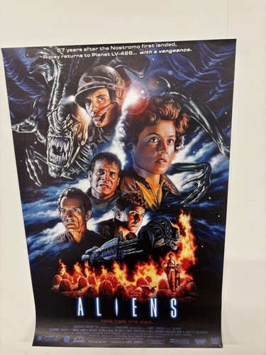 Aliens 60x40cm canvas - aliens,