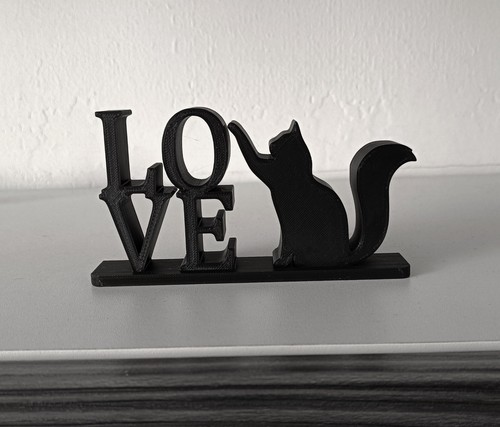 Cute love cats sign - cute, plaque