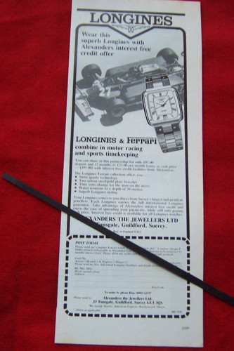 Longines ferrari watch - watch, 1981