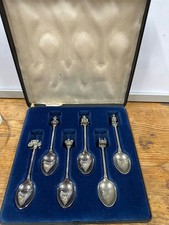 Queen Elizabeth Silver Jubilee 1977 Boxed Set Of 6 Silver Plated Tea Spoons