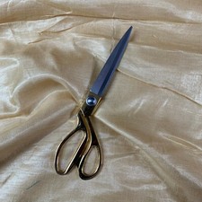 Gold Faux Raw Silk Fabric