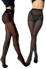 Gentle Compression Tights 40 Den Enhance Circulation, Reinforced Panty and Toe