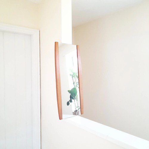 70s vintage teak framed wall - framed,
