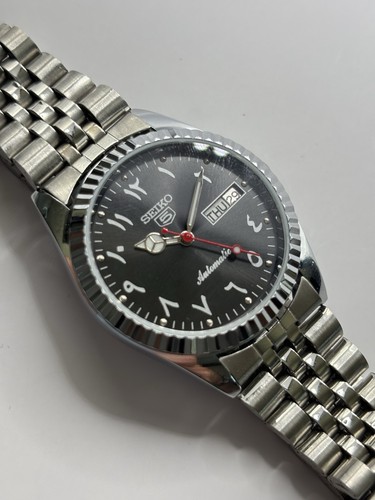 Seiko custom arabic black - 5,