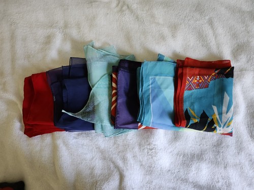 Lots vintage scarves - lots, of