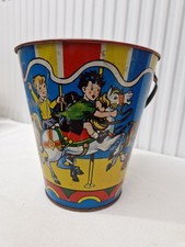 Vintage Tin Seaside Bucket