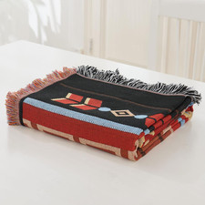 Bohemian Patterned Woven Sofa