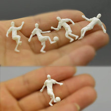 Model railway Football people figure unpainted White HO / OO gauge
