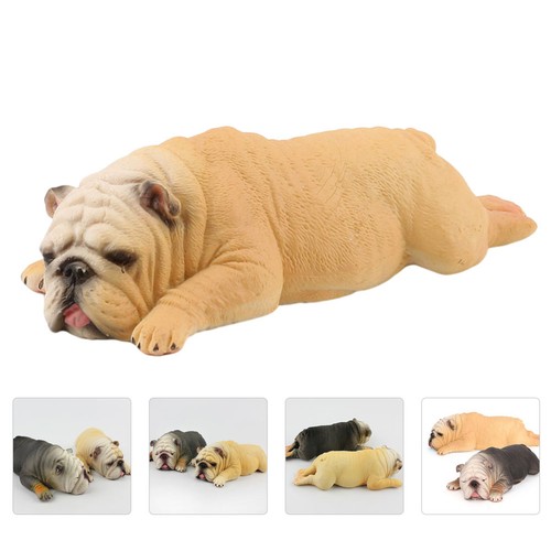 2pcs sleeping bulldog figurine - 2pcs,