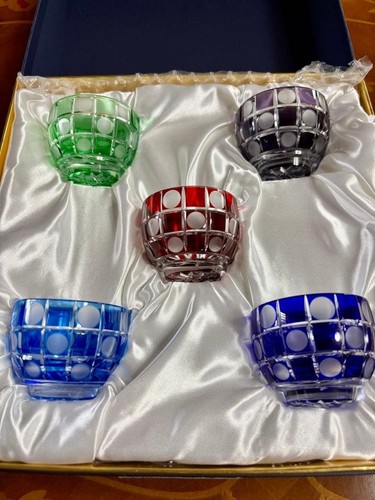 Hanashyo edo kiriko sake cup - hanashyo,