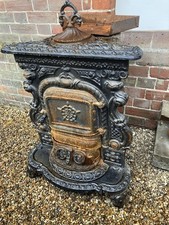 Victorian Cast Iron Wood Burning Stove