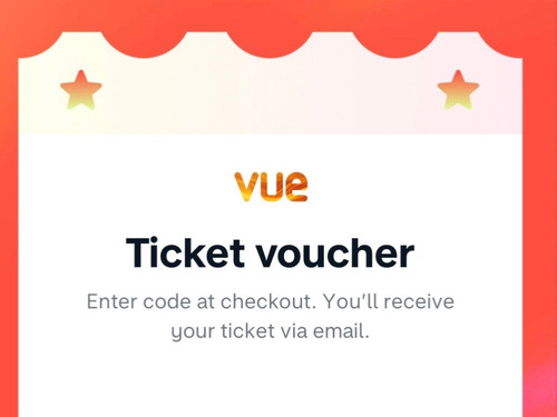 Vue cinema ticket voucher code - vue,