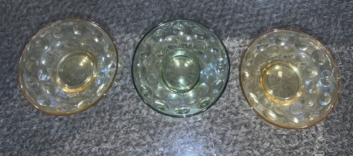 Vintage amber green glass - vintage,