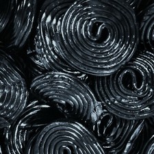Liquorice wheels retro sweets - liquorice,