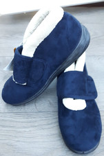 Padders Ladies Size 4 Faux Suede Memory Foam Slipper Booties BNWT