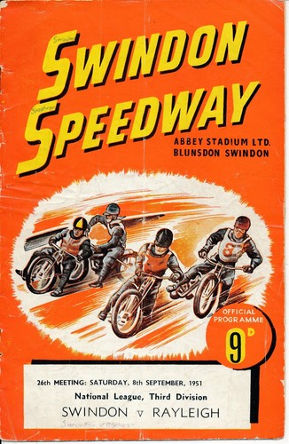 Speedway programme swindon v - swindon,