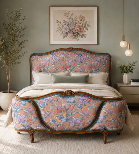 Vintage french bed frame - vintage,