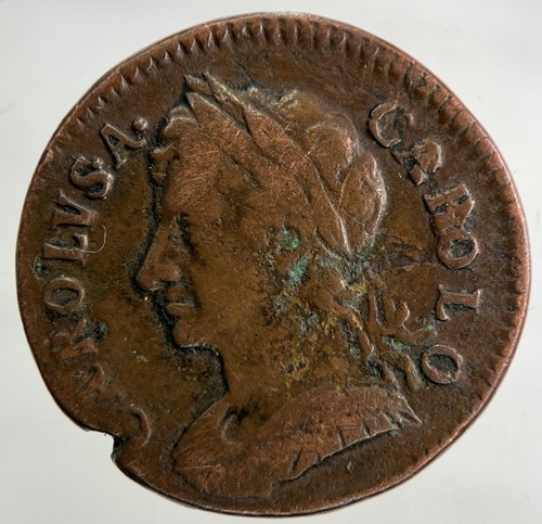 1674 charles 2nd farthing - ii,