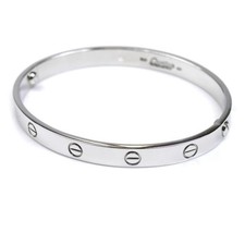 CARTIER Cartier 18KWG White Gold Love Bracelet 18 34.7g Women's