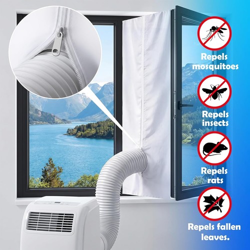 Portable window seal - portable, ac