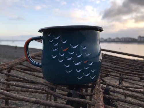 Enamel belly mugs metal - belly,