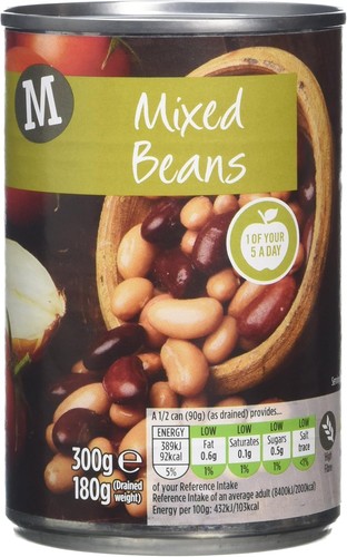 Morrisons mixed beans 300 - 300, g